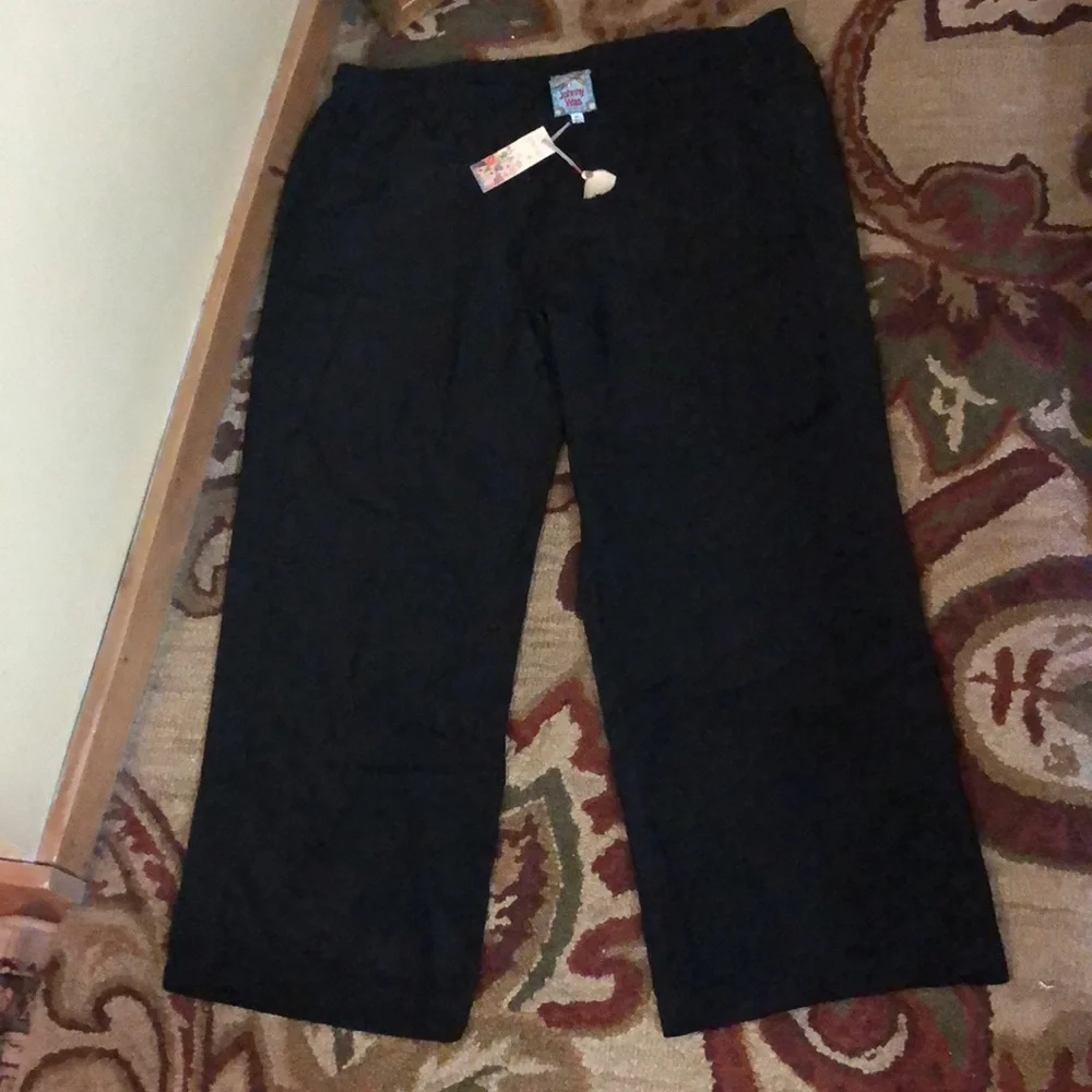 JOHNNY WAS Size XXL ILLARIA 100% Silk Pull-On Drawstring Elastic Waist $250 NEW - Picture 3 of 16